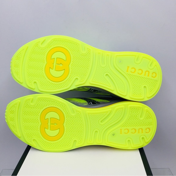 Gucci Ultrapace R Sneakers- Yellow/ Grey- 623109 - Picture 13 of 14